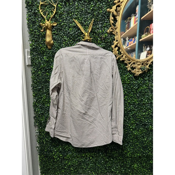 Ralph Lauren Custom Fit Olive Green Plaid Button Down Shirt L Preppy Classic - Picture 4 of 4